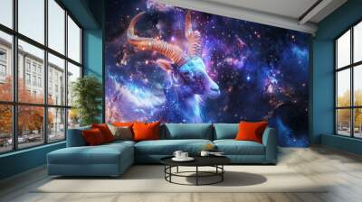 wallpaper of astrological spiritual zodiac sign capricorn Wall mural