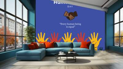 Free vector all human are equal international human rights Wall mural