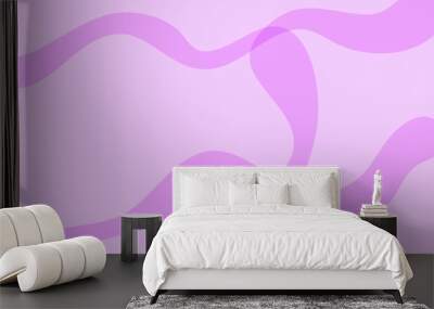 purple wave abstract wallpaper design Wall mural