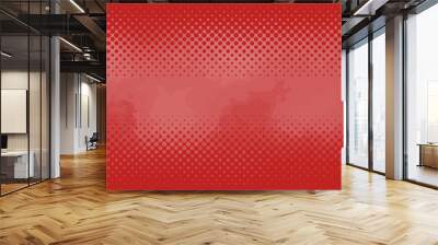 Watercolor Style Polka Dot Background Image-Red Wall mural