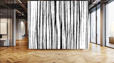 Slim lines texture. Parallel and intersecting lines abstract pattern. Abstract textured effect. Black isolated on white background.Vector illustration. EPS10. Wall mural