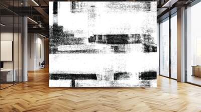 Uneven black and white texture vector. Distressed overlay texture. Grunge background. Abstract textured effect. Vector Illustration. Black isolated on white background. EPS10. Wall mural