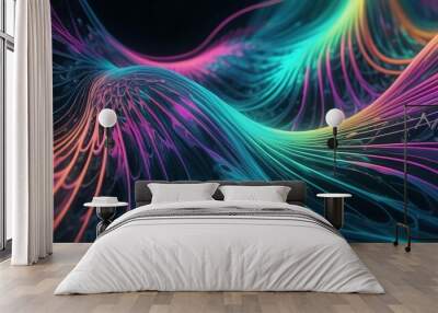 fractal burst arrangement Wall mural