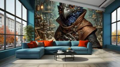 kenku, artificer, tinkered, armor, gadgets, adventures fantasy character  Wall mural