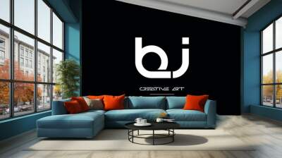 BI, IB, B, I abstract letters logo monogram Wall mural