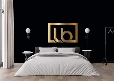 BL, LB, B, L abstract letters logo monogram Wall mural