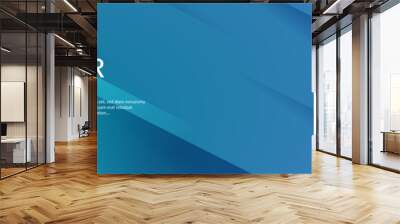 blue abstract background, Blue banner Wall mural