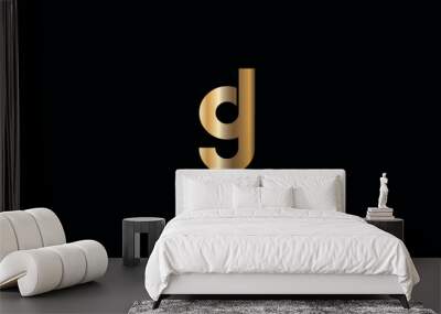 DG, GD, D, G abstract letters logo monogram Wall mural