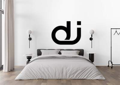 DI, ID, D, I abstract letters logo monogram Wall mural