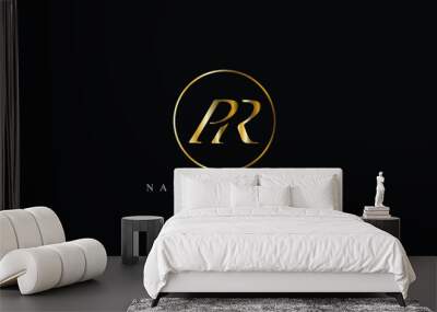 RP, PR, R, P abstract letters logo monogram Wall mural