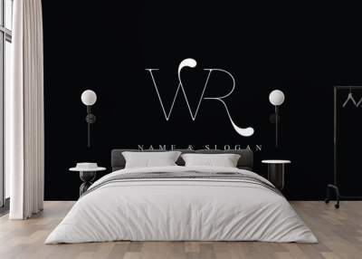 RW, WR, R, W abstract letters logo monogram Wall mural