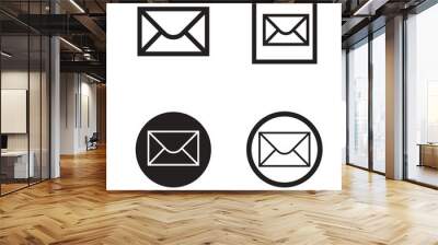 set of mail icons Wall mural