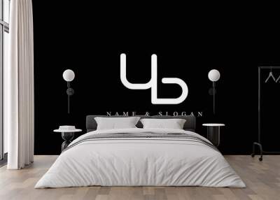 UB, BU, U, B abstract letters logo monogram Wall mural