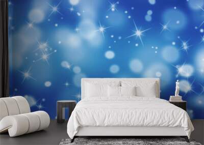 Dark blue blurred abstract background Wall mural