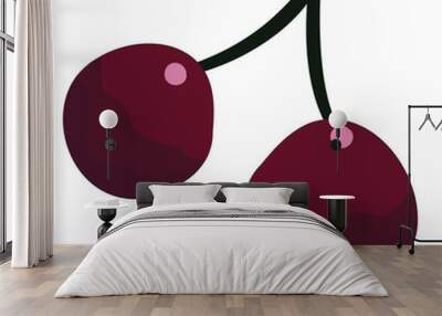 fruit illustration Wall mural