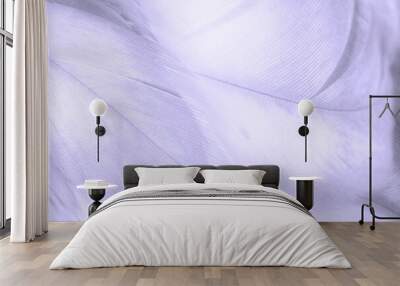 Violet feather pattern texture background , pastel color style Wall mural