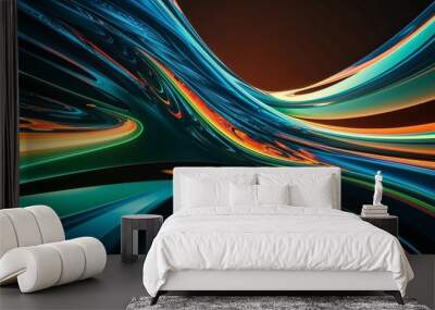 abstract background with a black pattern Wall mural