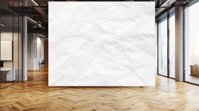 The texture of white paper with kinks. Background for various purposes. Wall mural