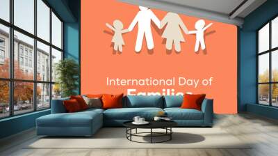 International Day of Families 15 May Wall mural