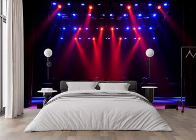 Free stage with lights Wall mural