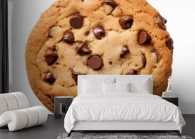 chocolate chip cookies isolated Wall mural