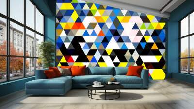 abstract geometric background with triangles Wall mural