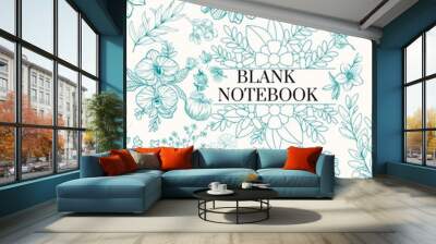 blank notebook Wall mural