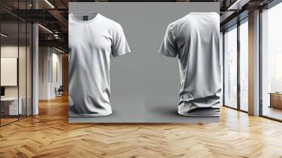 T-Shirt Mockup Template for Design Print Wall mural