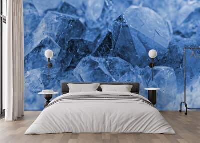 crystals of blue vitriol - copper sulfate Wall mural