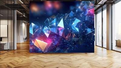 abstract background with geometric. Wall mural