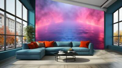 Neon Glow Wall mural