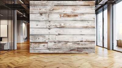 White wood texture AI Generated Image Wall mural