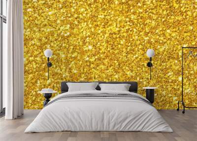 Golden Glitter Background Wall mural