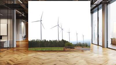 windmills for renewable electric energy production Wall mural