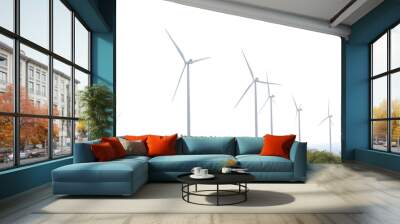 windmills for renewable electric energy production Wall mural