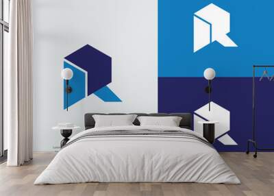 R Logo Wall mural