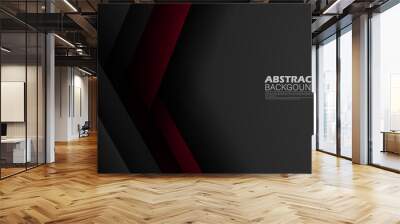 Dark red background vector overlap layer on dark space for background design. editable Eps10 Vector Template Wall mural