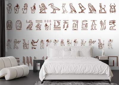 Ancient civilization icon pack Wall mural