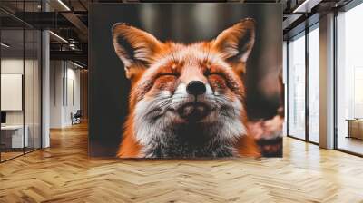 A fox's head Wall mural