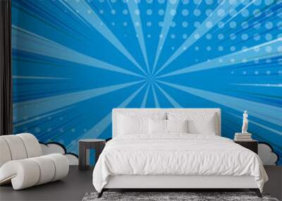 abstract comic book pop art speech bubble Wall mural