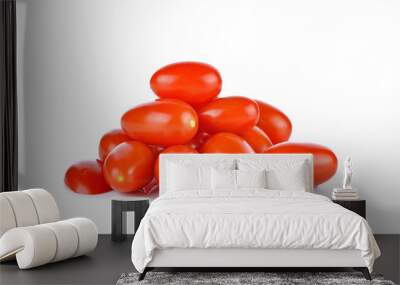 cherry tomatoes isolated on white background Wall mural