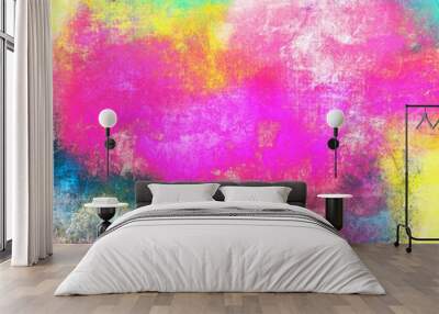 paint like watercolor graphic illustration colorful modern with idea background Wall mural