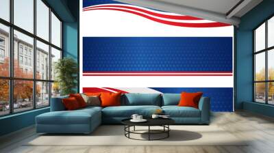 Patriotic web banner Wall mural