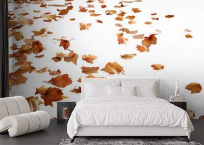 Falling Autumn Leaves Wall mural