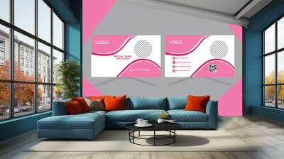 This is professional modern business card design for client . Wall mural