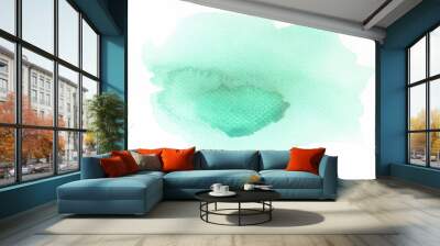 Abstract green watercolor background Wall mural