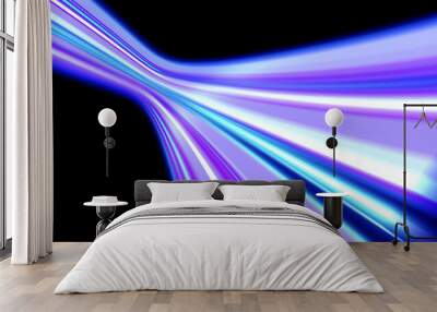 laser light movement straight line emitting 3d rendering Wall mural