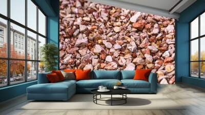 mix color of gravel texture or background Wall mural