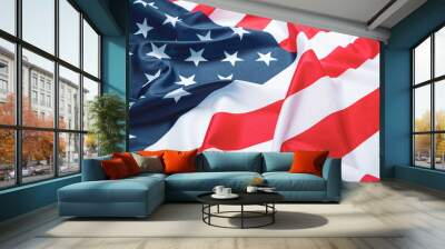 USA American flag background texture, elections, vote Wall mural