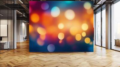 abstract background with bokeh Wall mural